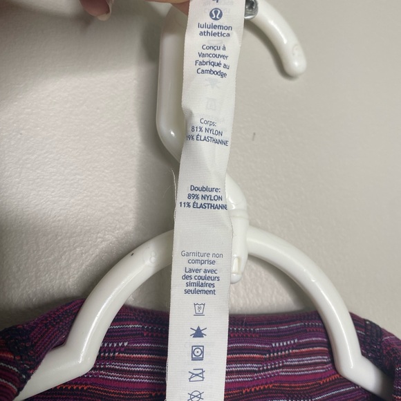 Lululemon women’s size 4 define jacket space dye plum zip up purple thumb holes - Picture 7 of 7